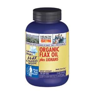  Organic Flax Oil Plus Ligans 75 Softgels
