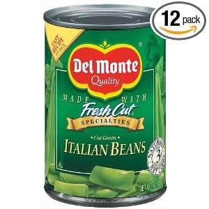 Del Monte Cut Italian Green Beans, 14.5 Ounce Cans (Pack of 12)