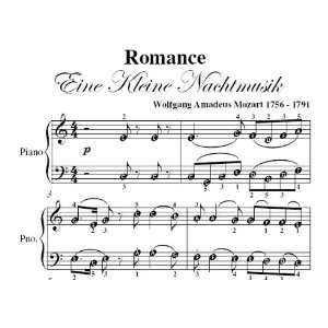  Romance Eine Kleine Nachtmusik Mozart Easy Piano Sheet Music 