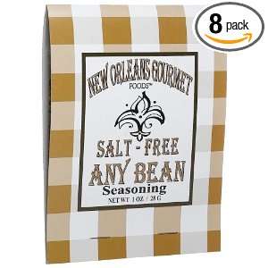 New Orleans Gourmet Foods Salt Free Any Bean Seasoning, 1 Ounce Bags 