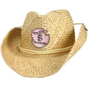  Florida State Seminoles (FSU) Straw Cowgirl Hat Sports 