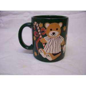   Waechtersbach Teddy Bear Christmas Mug, Candy Cane 