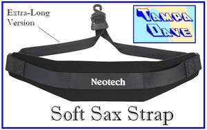 XL Open Hook Neotech SOFT SAX STRAP Saxophone neck comfort *NEW  