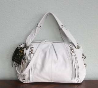 MAKOWSKY $268 Isabel Leather Satchel Bag BM21220 WHITE  