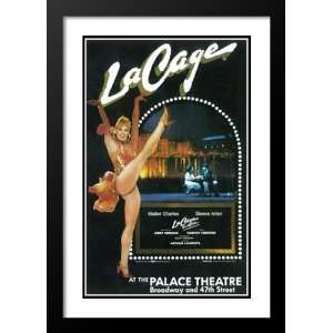 La Cage Aux Folles 20x26 Framed and Double Matted Broadway Poster 