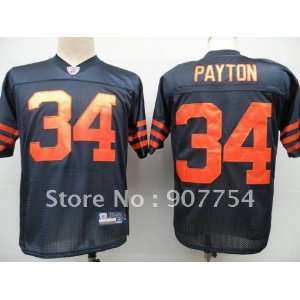 chicago bears #34 walter payton navy blue jersey chicago bears jerseys 