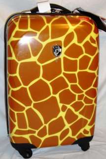   Giraffe Carry On Rolling Luggage 4 Wheels 360 Spinner Suitcase  