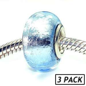  Coastal Collection Silver Glass Beads (3 Pack)   Dazzle Me 