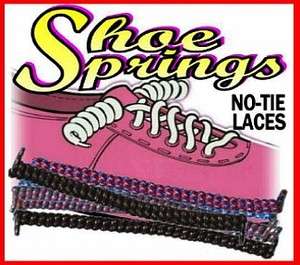   No Tie ~ COIL SHOE LACES ~ NEVER TIE ~ Spring lace ~ Your Shoes AGAIN