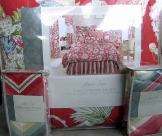 Rose Tree LIVINGSTON Floral King Comforter Set 6 Piece Bedskirt Shams 