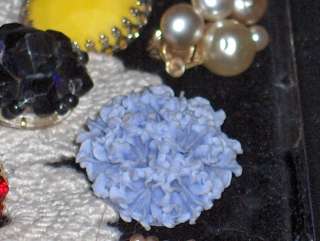 Vintage rhinestone jewelry lot single earrings. Weiss Art Juliana Beau 