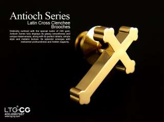   Christian jewelry Antioch series Latin cross brooch Lapel Pin  