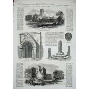    1863 Fountains Abbey Leeds Pontefract Castle Church