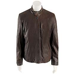 Kenneth Cole Reaction Mens Leather Jacket  