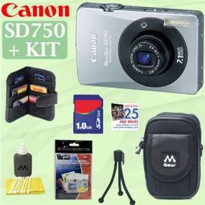  Canon PowerShot SD750 7.1MP Digital Elph Camera (Black 
