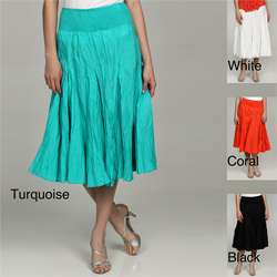 Grace Elements Womens Cotton Broomstick Skirt  