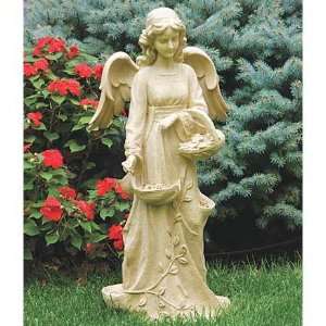   Angel and Birds Garden Statue with Bird Feeder Patio, Lawn & Garden