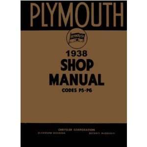  1938 PLYMOUTH P5 P6 Shop Service Repair Manual Book 