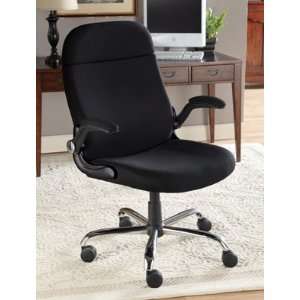    Wide Convertible Lift Up Arm Office Chair   Black