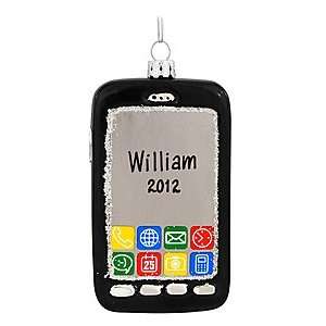  Personalized Smart Phone Glass Ornament