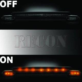 Recon 264155BK Smoked Cab Roof Lights 2002 2007 Chevy & GMC CK Series 