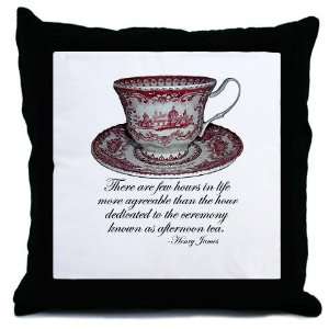  Afternoon Tea Art Throw Pillow by 