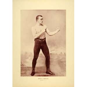  1894 Print Jimmy Carroll Boxer Brooklyn Heavyweight Boxing 