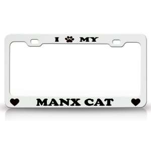  I PAW MY MANX Cat Pet Animal High Quality STEEL /METAL 