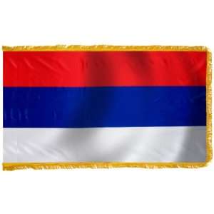 Serbia Flag (No Seal) 3X5 Foot Nylon PH and FR Patio 