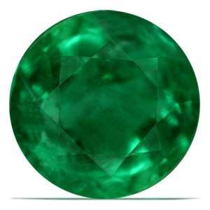  0.76 Carat Loose Emerald Round Cut Jewelry