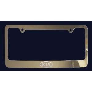 Kia Logo License Plate Frame (Zinc Metal)