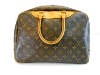 USED Louis Vuitton Monogram Deauville Handbag 100% Authentic Free 