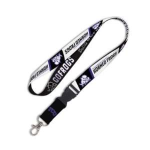  TCU HORNED FROGS OFFICIAL LOGO LANYARD KEYCHAIN Sports 