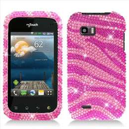 Pink Leopard Bling Hard Case Cover for T Mobile LG myTouch Q C800 