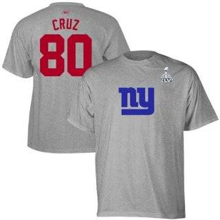 Victor Cruz New York Giants Reebok White NFL Player T Shirt  