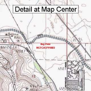  USGS Topographic Quadrangle Map   Big Pine, California 