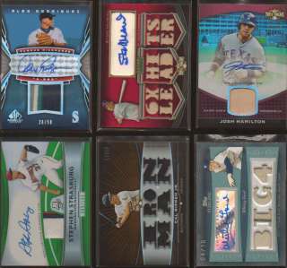GAME USED LOT AUTO PATCH 1/1 STRASBURG MANTLE PUJOLS AARON MANNING 