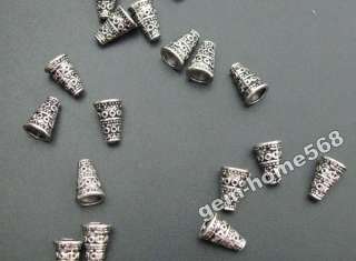 90 Tibetan Silver Bali Style Bead End Caps Cones B889  