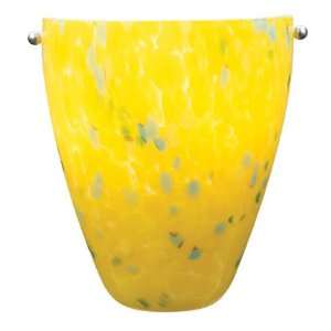   Glass Wall Sconce model number 23110 Yellow Wall