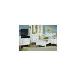  Twilight   White Youth Arched Slat Bedroom Set by Vaughan 