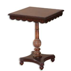  Uttermost 26.3 Inch Webster Accent Table Deep Espresso 