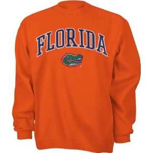 Florida Gators Youth Orange Tackle Twill Crewneck Sweatshirt  