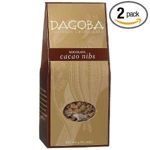 Dagoba Cacao Nibs, Xocolatl Chilies & Spices, 4 Ounce Packages (Pack 