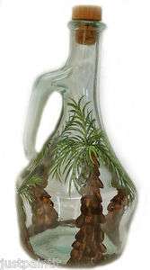 TROPICAL PALM TREES   CUSTOM PAINTED   DISH SOAP DISPENSER   OLIVE OIL 