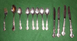 11pc. W.M. ROGERS & SON STAINLESS ROYAL MANOR FLATWARE  