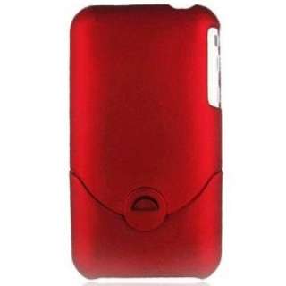 Red Rubber Slider Hard Case for Apple iPod Touch 2G 3G  