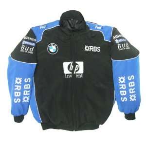 BMW RBS HP Racing Jacket Black and Royal Blue  Sports 