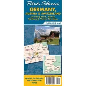  Germany, Austria, and Switzerland Map Including Berlin, Munich 