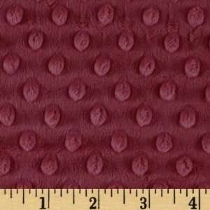  60 Wide Minky Cuddle Dimple Dot Grape Fabric By The Yard 