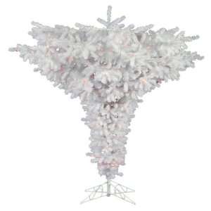  Christmas Tree   Classic PVC Needles   Crystal White   Upside Down 